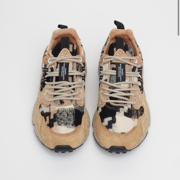 NWT Flower Mountain Yamano 3 Sneaker in Cappuccino Black - Picture 2 of 13